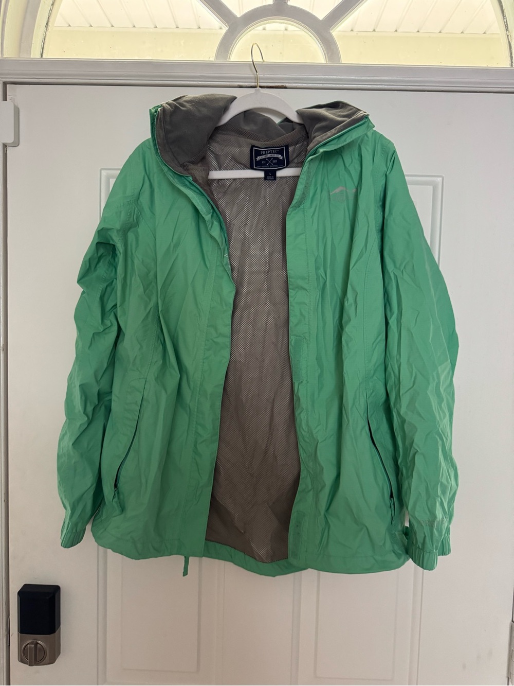 Lauren James Mint Green Hooded Shell Jacket